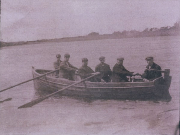 Copy of an undated Oyster Boat sailing on the River Cleddau from Llangwm Pembrokeshire